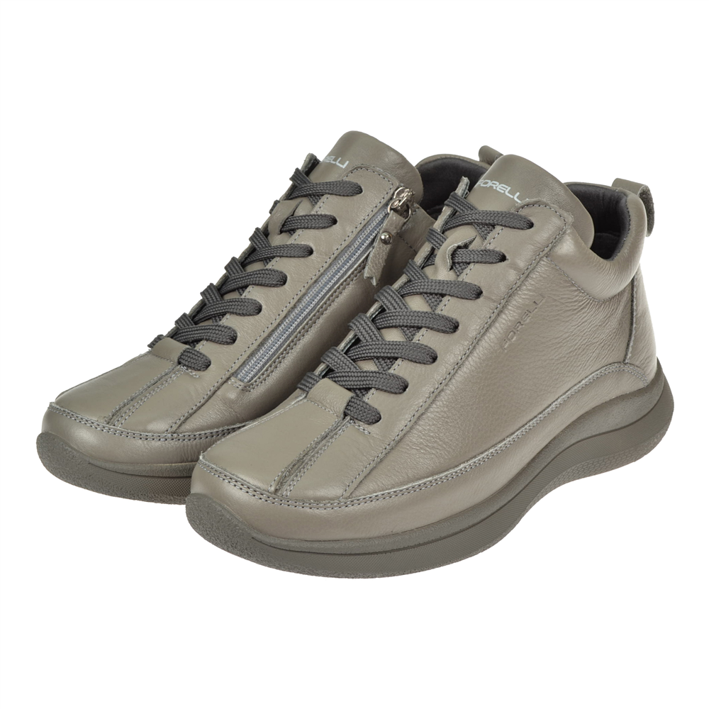 Forelli Hakiki Deri Comfort Kadın Bot FOR-NEVA GRİ