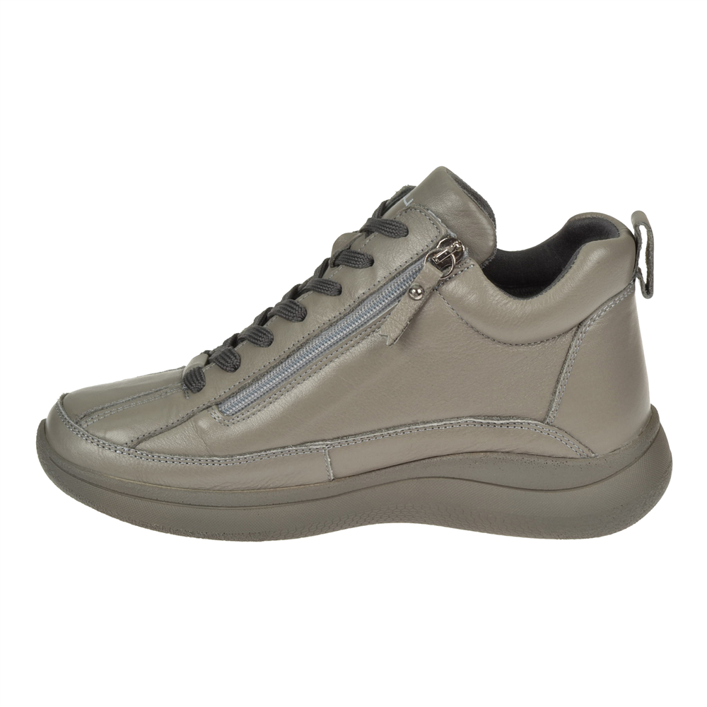 Forelli Hakiki Deri Comfort Kadın Bot FOR-NEVA GRİ