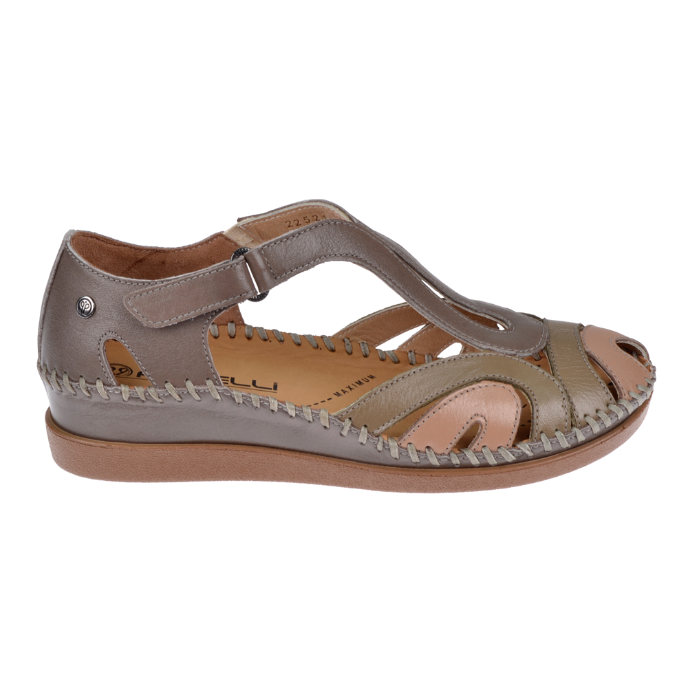 Forelli Hakiki Deri Comfort Kadın Sandalet FOR-22521 VİZON