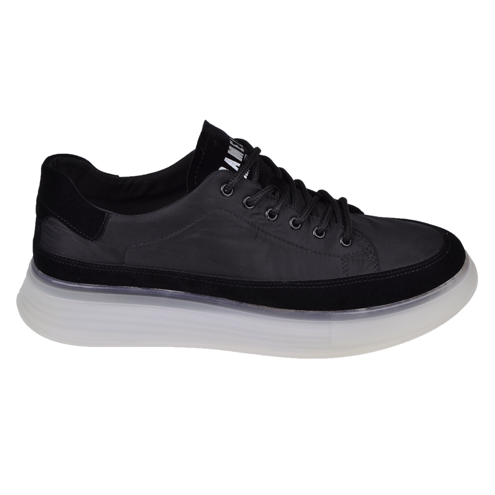 Gamelu Erkek Spor Ayakkabı Sneaker EK-MONSTER-M SİYAH BEYAZ