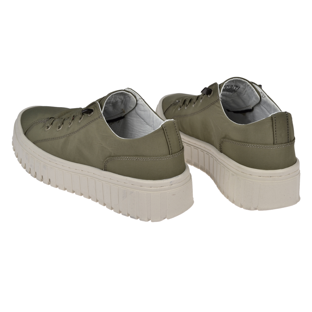 Gamelu Kalın Taban Kadın Spor Ayakkabı Sneaker EK-CANVAS-Z HAKİ