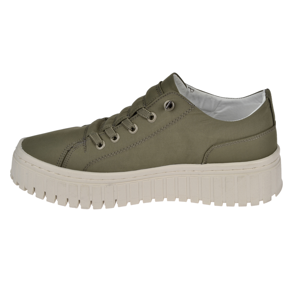 Gamelu Kalın Taban Kadın Spor Ayakkabı Sneaker EK-CANVAS-Z HAKİ