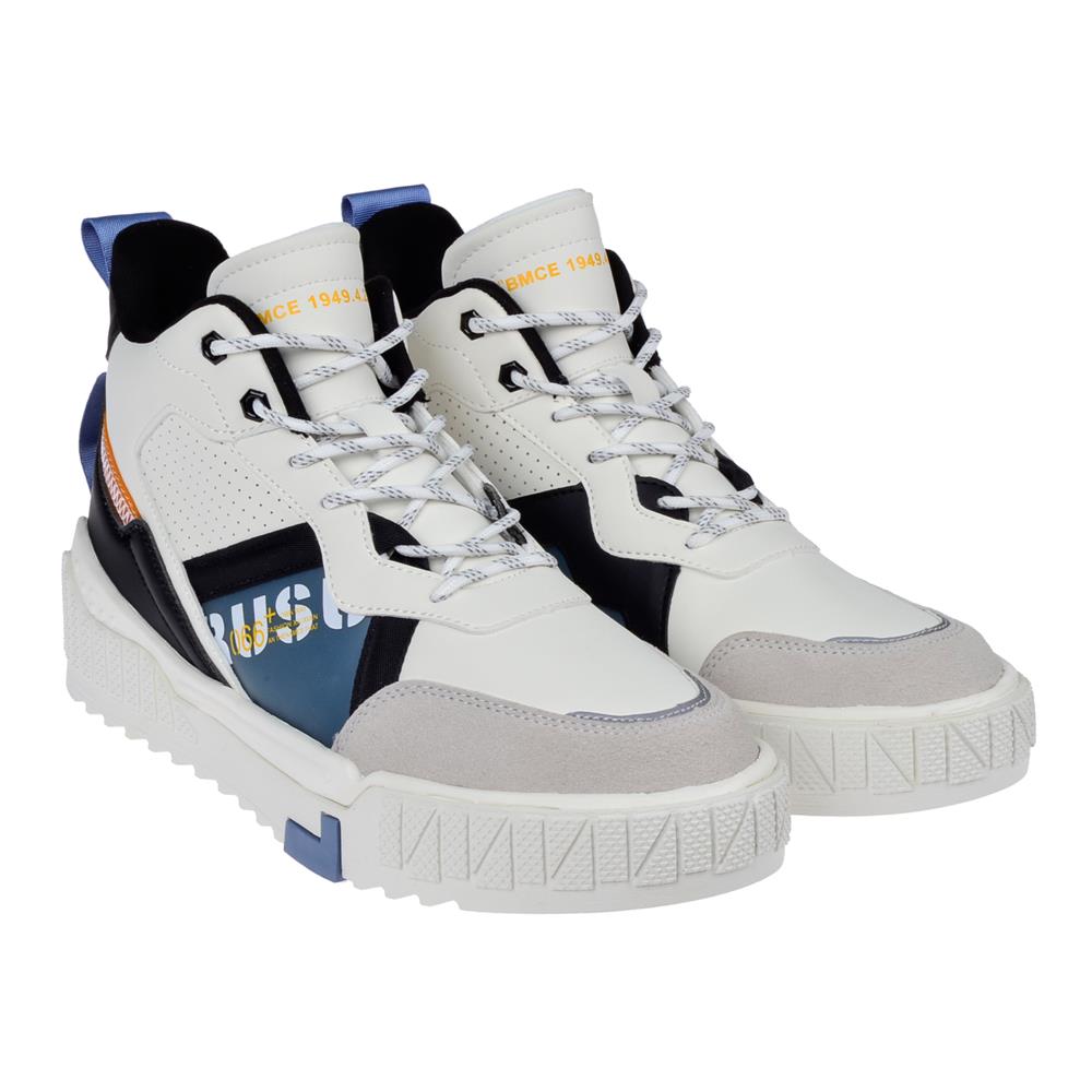 Gamelu Yüksek Bilekli Erkek Spor Ayakkabı Sneaker EK-POLO   BEYAZ
