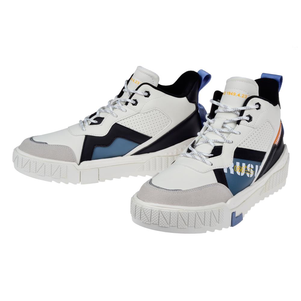 Gamelu Yüksek Bilekli Erkek Spor Ayakkabı Sneaker EK-POLO   BEYAZ
