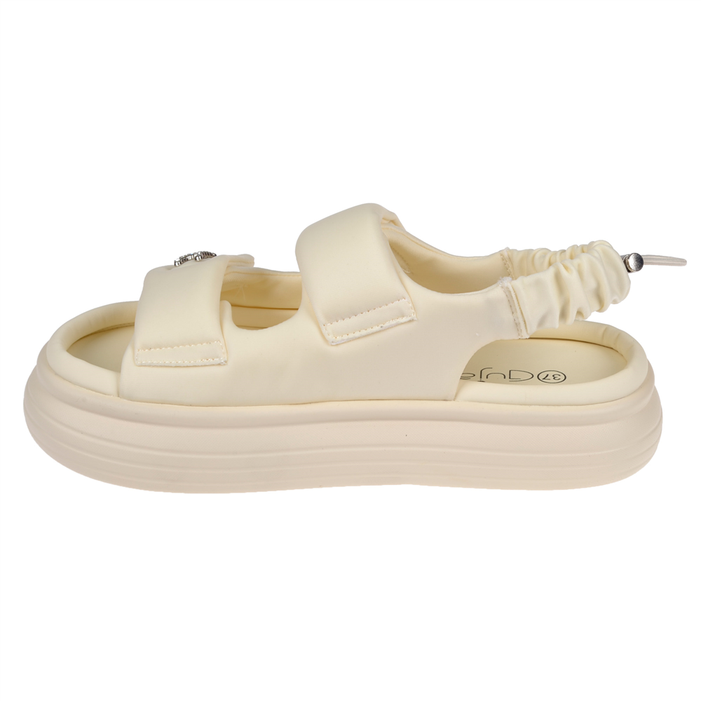 Guja Comfort Cırtlı Kadın Sandalet GJ-413-1 BEJ