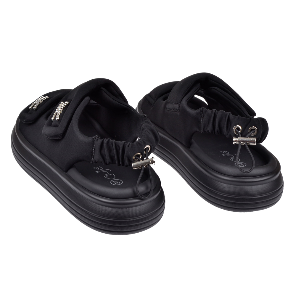 Guja Comfort Cırtlı Kadın Sandalet GJ-413-1 SİYAH