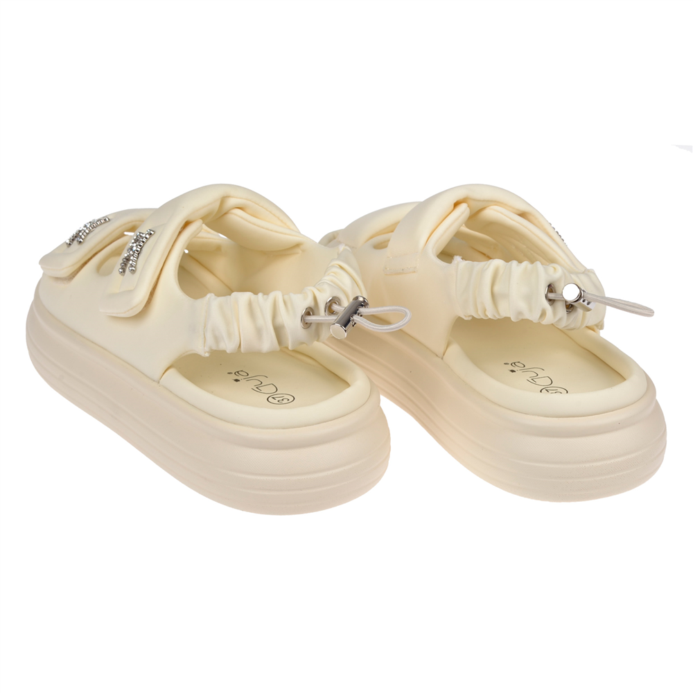 Guja Comfort Cırtlı Kadın Sandalet GJ-413-1 BEJ