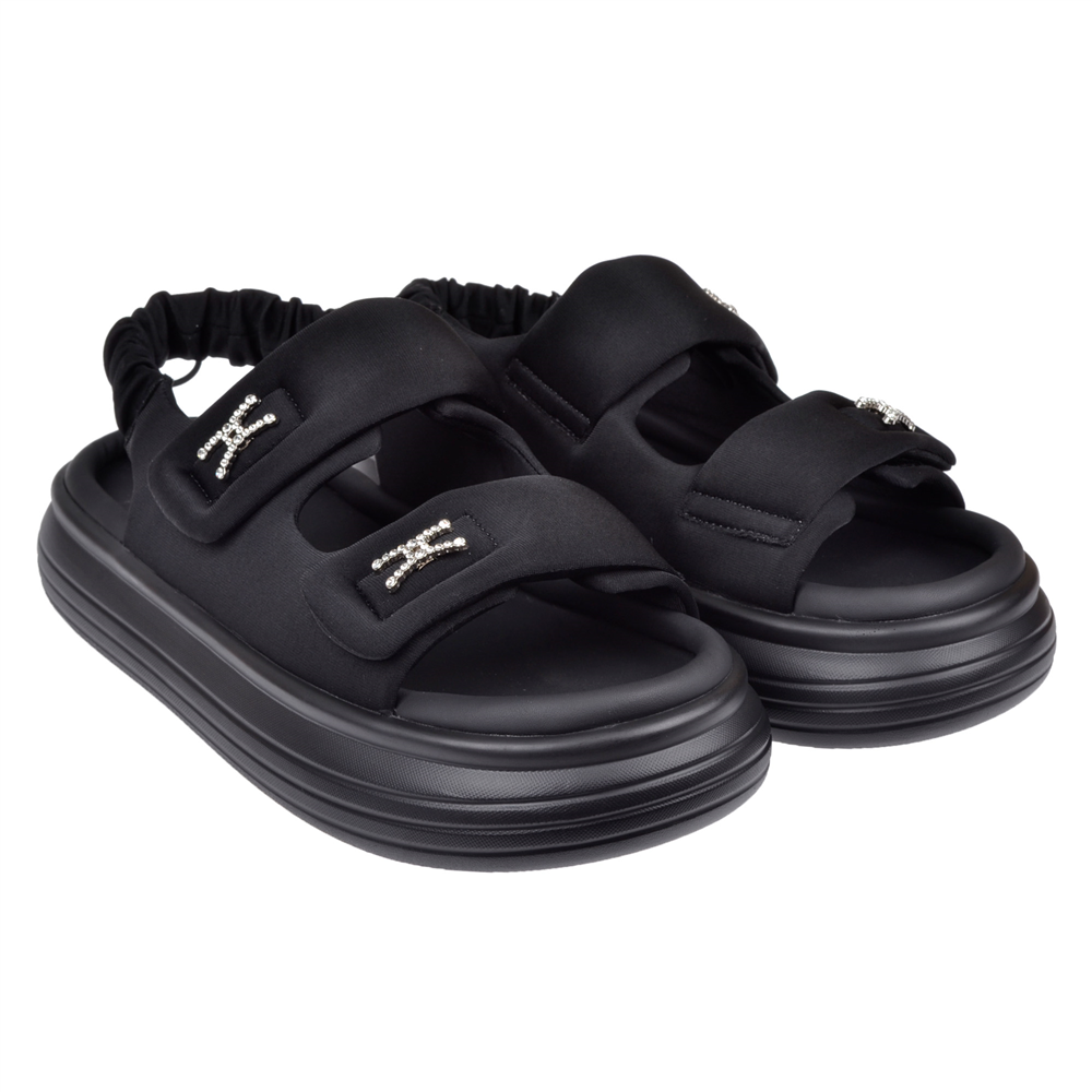 Guja Comfort Cırtlı Kadın Sandalet GJ-413-1 SİYAH