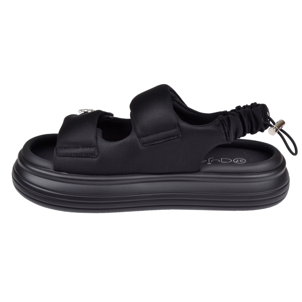 Guja Comfort Cırtlı Kadın Sandalet GJ-413-1 SİYAH