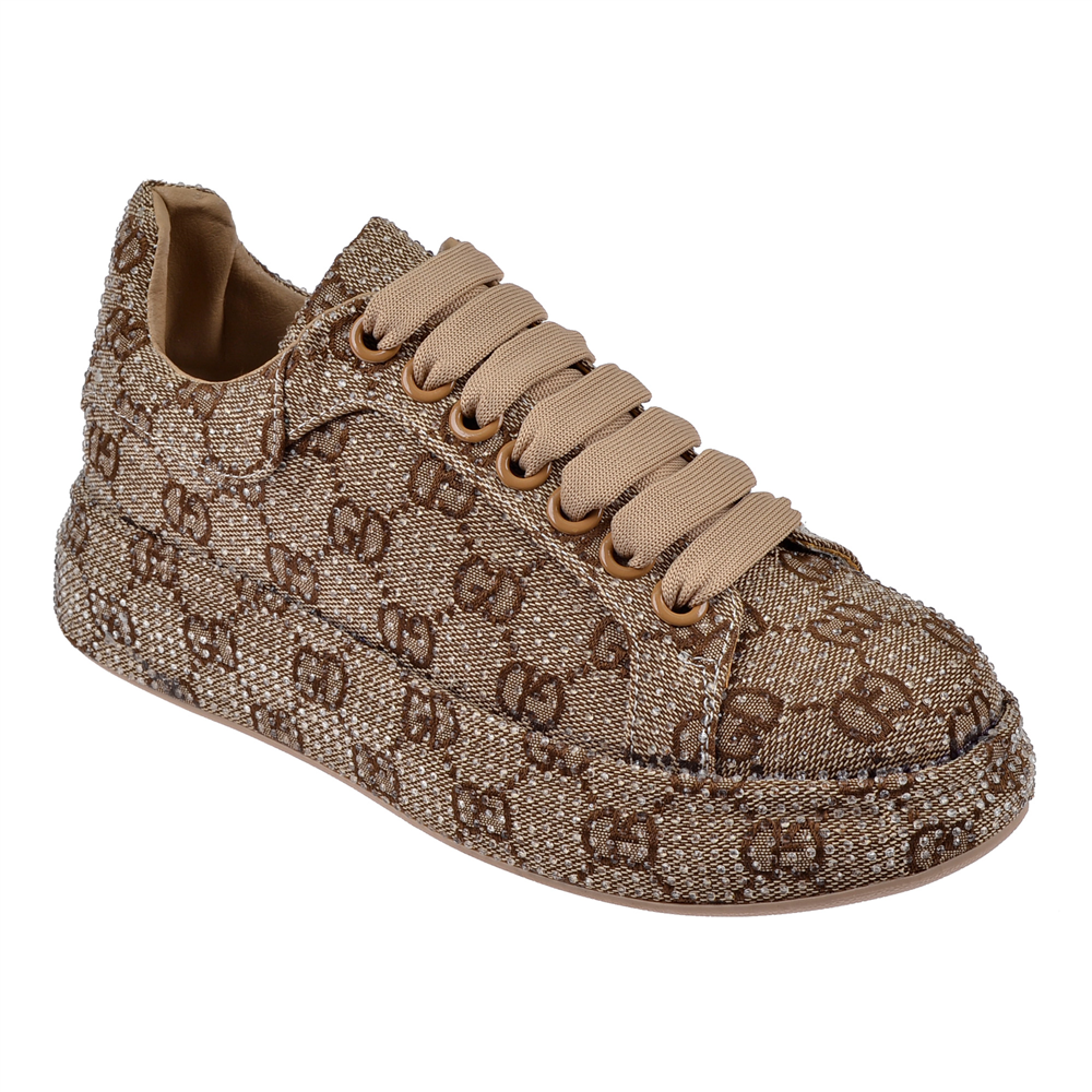Guja Taş Detaylı Kadın Spor Ayakkabı Sneaker GJ-451 CAMEL