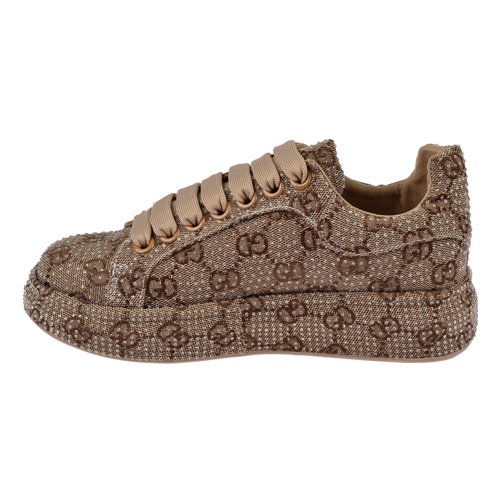 Guja Taş Detaylı Kadın Spor Ayakkabı Sneaker GJ-451 CAMEL