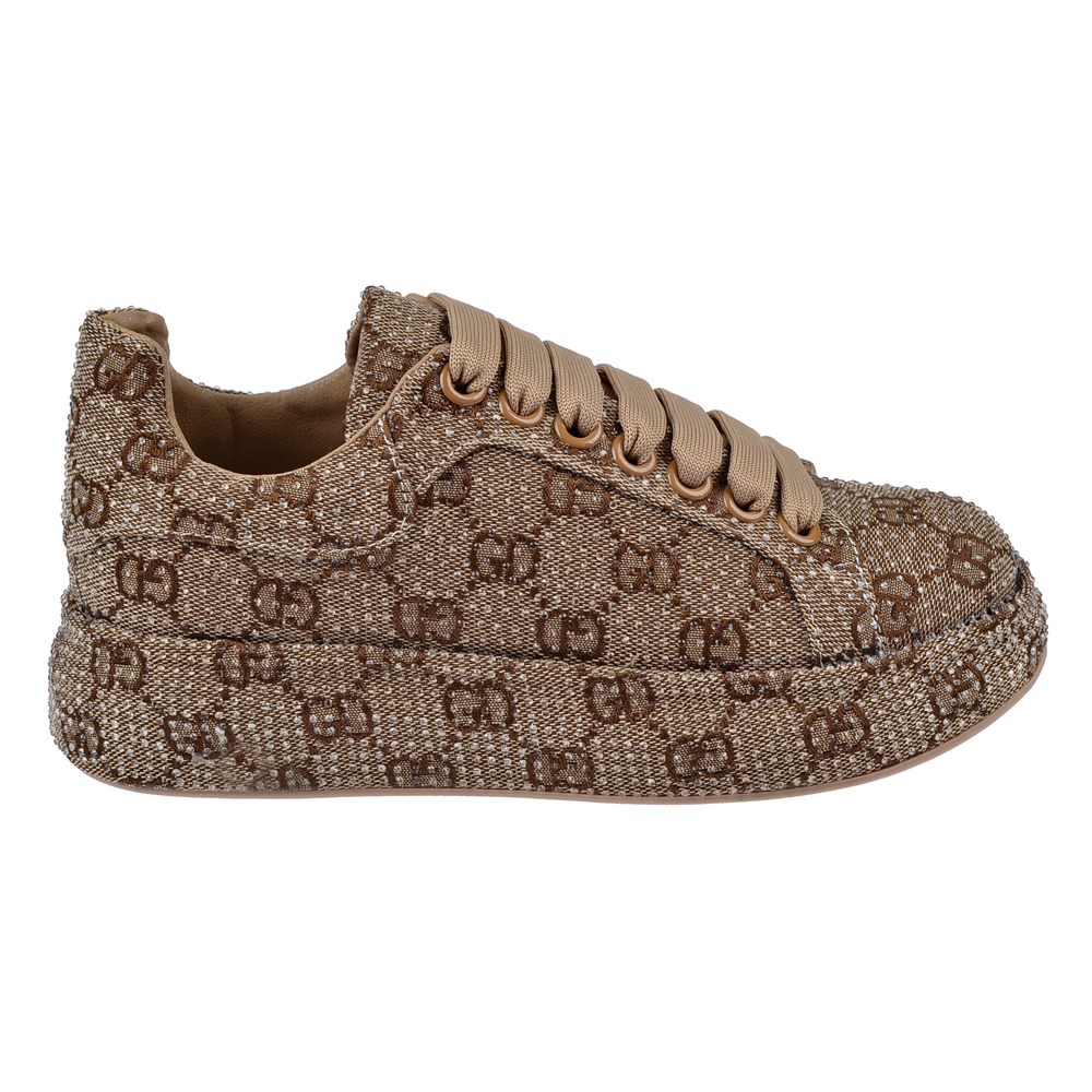 Guja Taş Detaylı Kadın Spor Ayakkabı Sneaker GJ-451 CAMEL