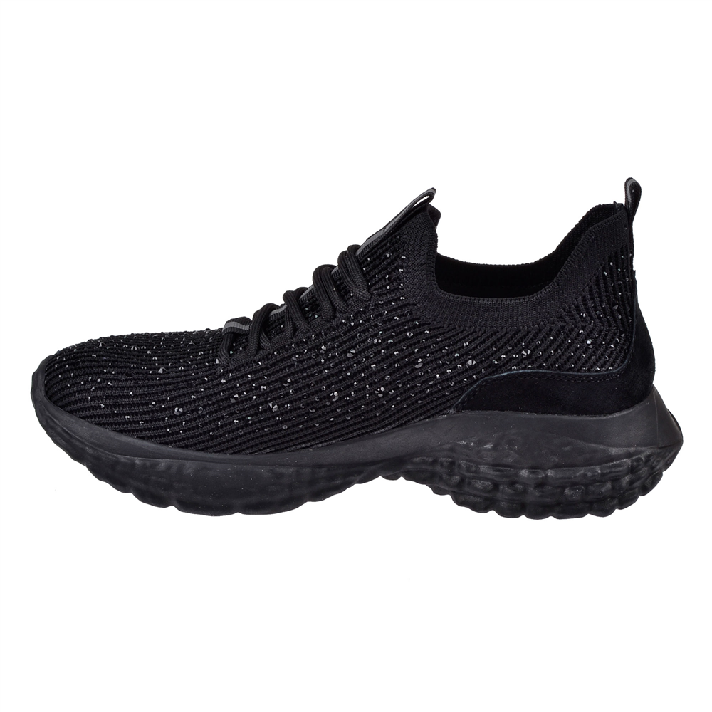 Guja Taşlı Triko Kadın Spor Ayakkabı Sneaker GJ-320 SİYAH