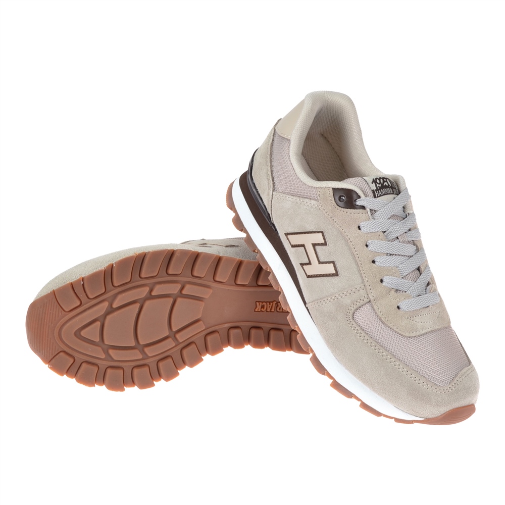 Hammer Jack Hakiki Deri 2023 Kış Erkek Spor Ayakkabı Sneaker HJ-19250-M   BEJ