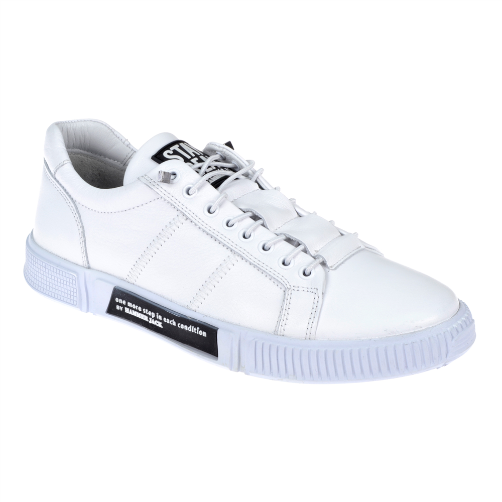 Hammer Jack Hakiki Deri Casual Erkek Ayakkabı HJ-20250-M BEYAZ