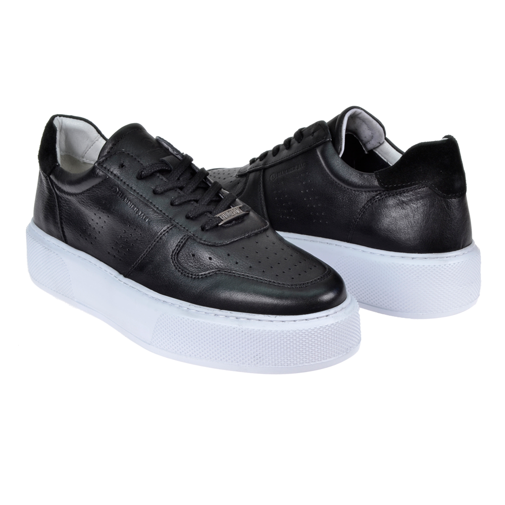 Hammer Jack Hakiki Deri Erkek Spor Ayakkabı Sneaker HJ-23020-M SİYAH