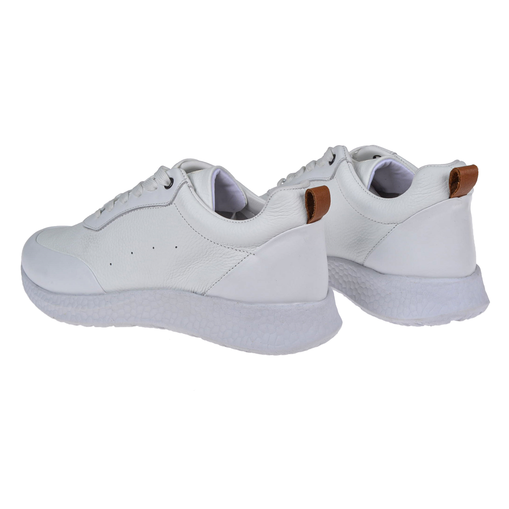 Hammer Jack Hakiki Deri Erkek Spor Ayakkabı Sneaker HJ-24260-M BEYAZ