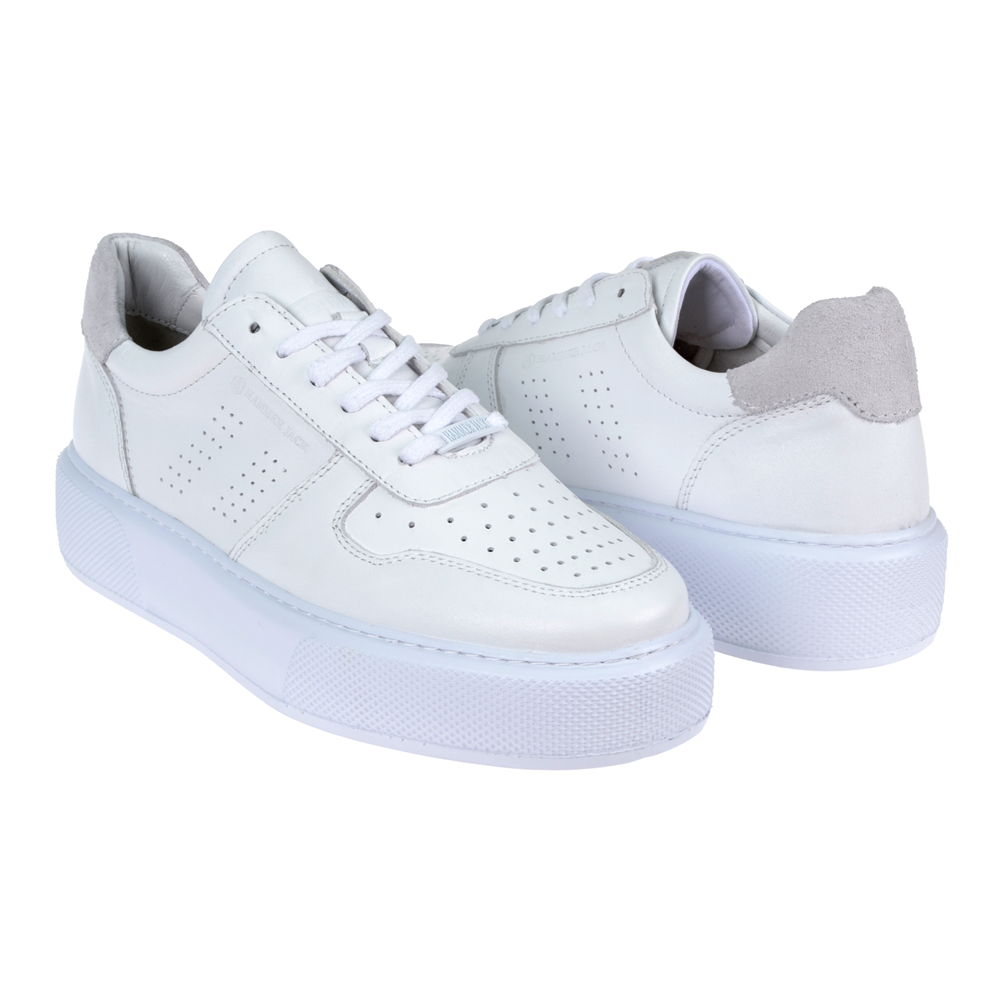 Hammer Jack Hakiki Deri Erkek Spor Ayakkabı Sneaker HJ-23020-M BEYAZ