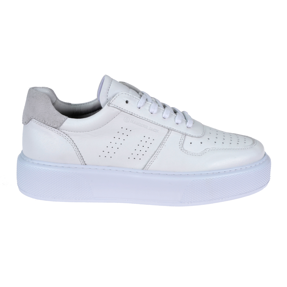 Hammer Jack Hakiki Deri Erkek Spor Ayakkabı Sneaker HJ-23020-M BEYAZ