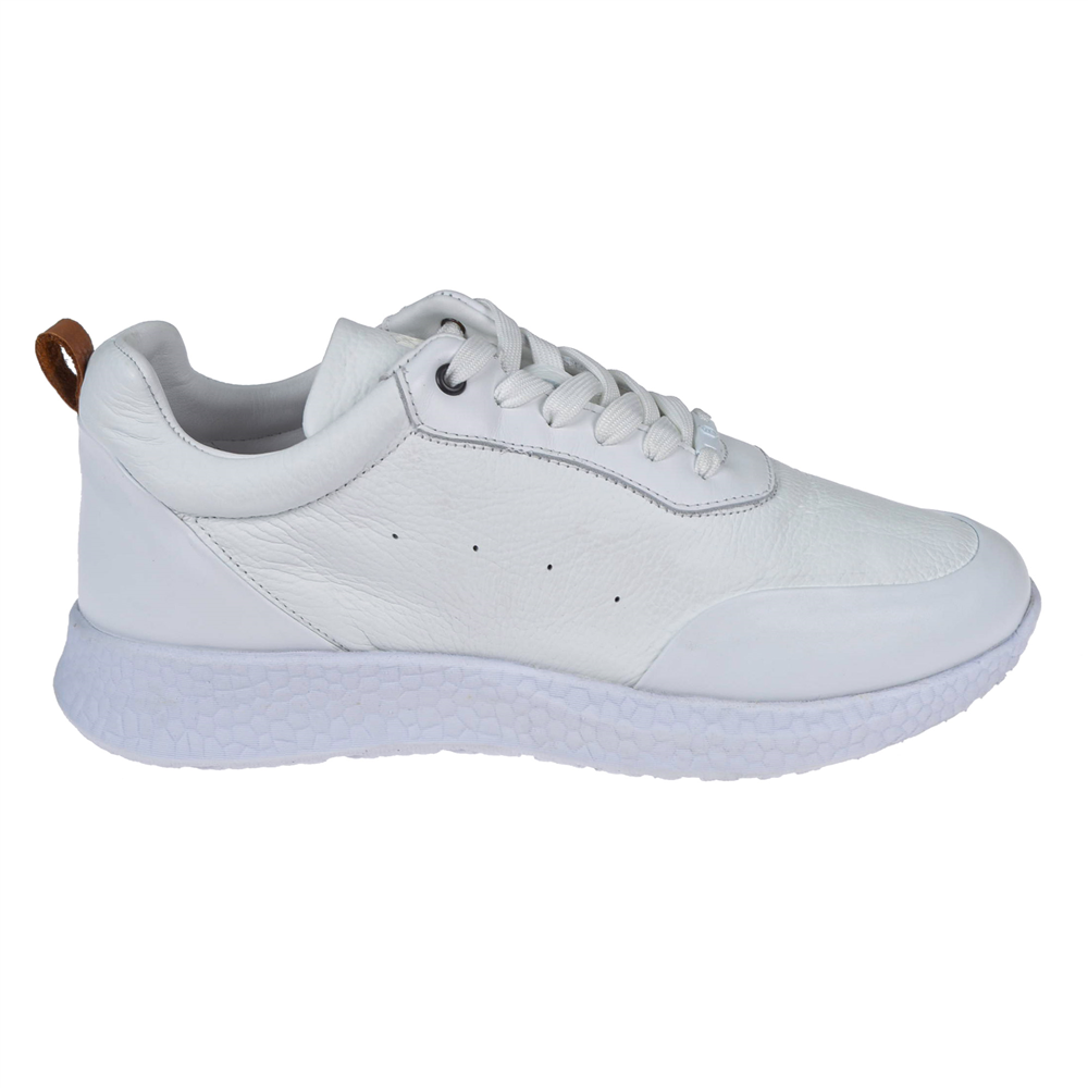 Hammer Jack Hakiki Deri Erkek Spor Ayakkabı Sneaker HJ-24260-M BEYAZ