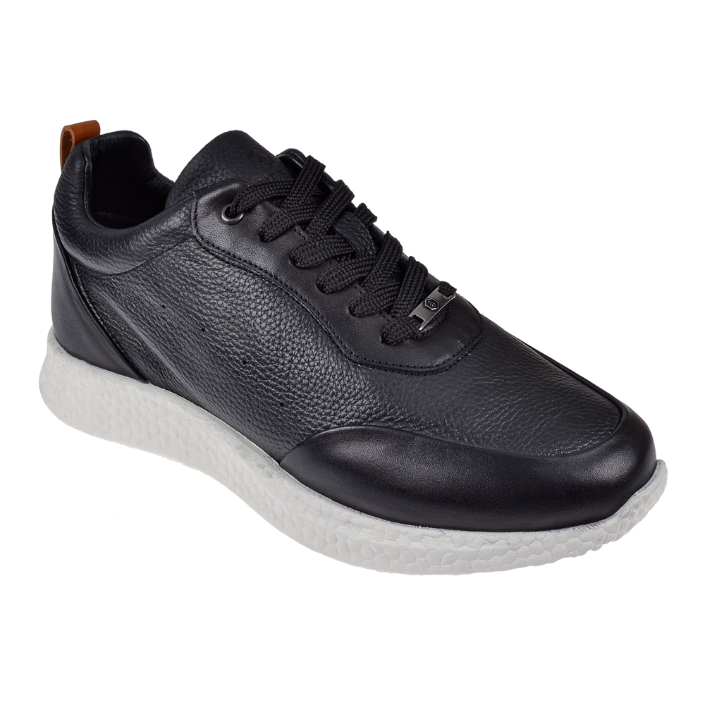 Hammer Jack Hakiki Deri Erkek Spor Ayakkabı Sneaker HJ-24260-M SİYAH