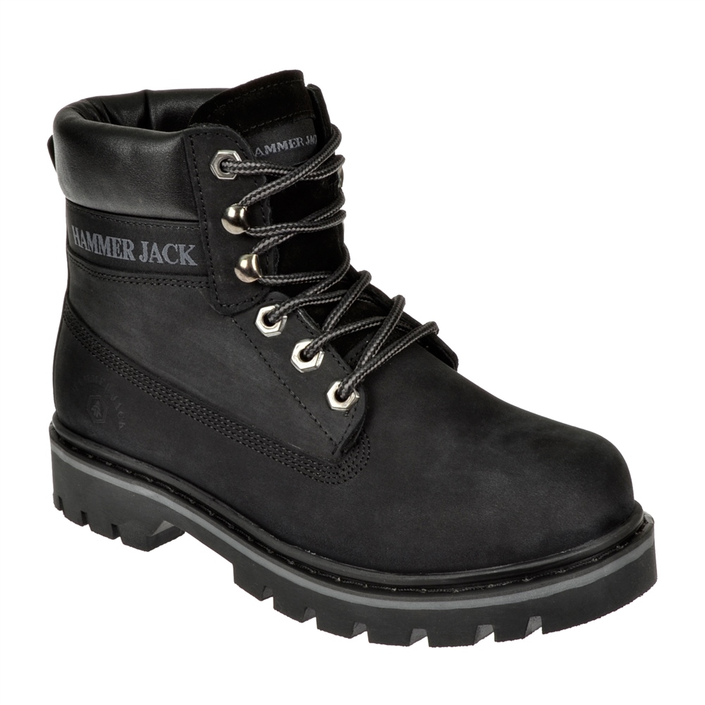 Hammer Jack Hakiki Deri (Unisex) Kadın Bot HJ-16600-G   SİYAH NUBUK