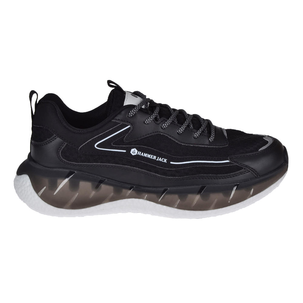 Hammer Jack Yumuşak Taban Erkek Spor Ayakkabı Sneaker HJ-24122-M SİYAH