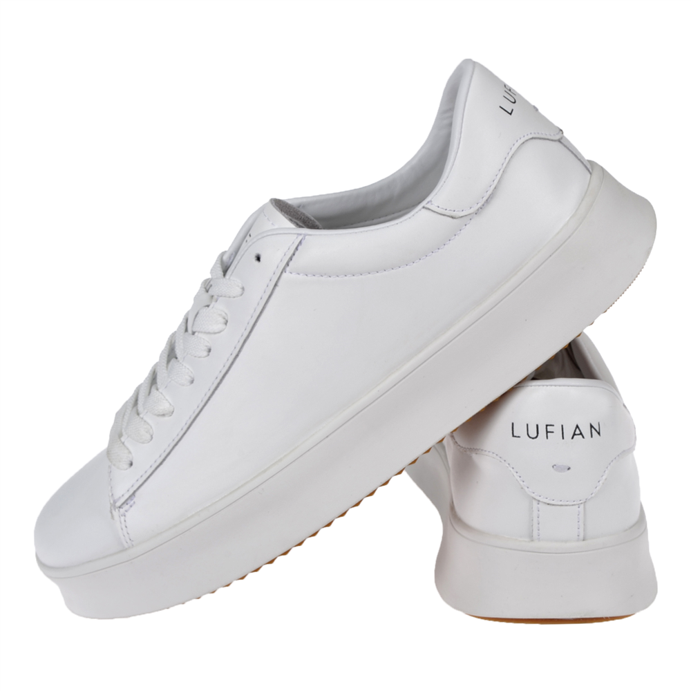 Lufian Bağcıklı Erkek Spor Ayakkabı Sneaker LUF-ANTON BEYAZ
