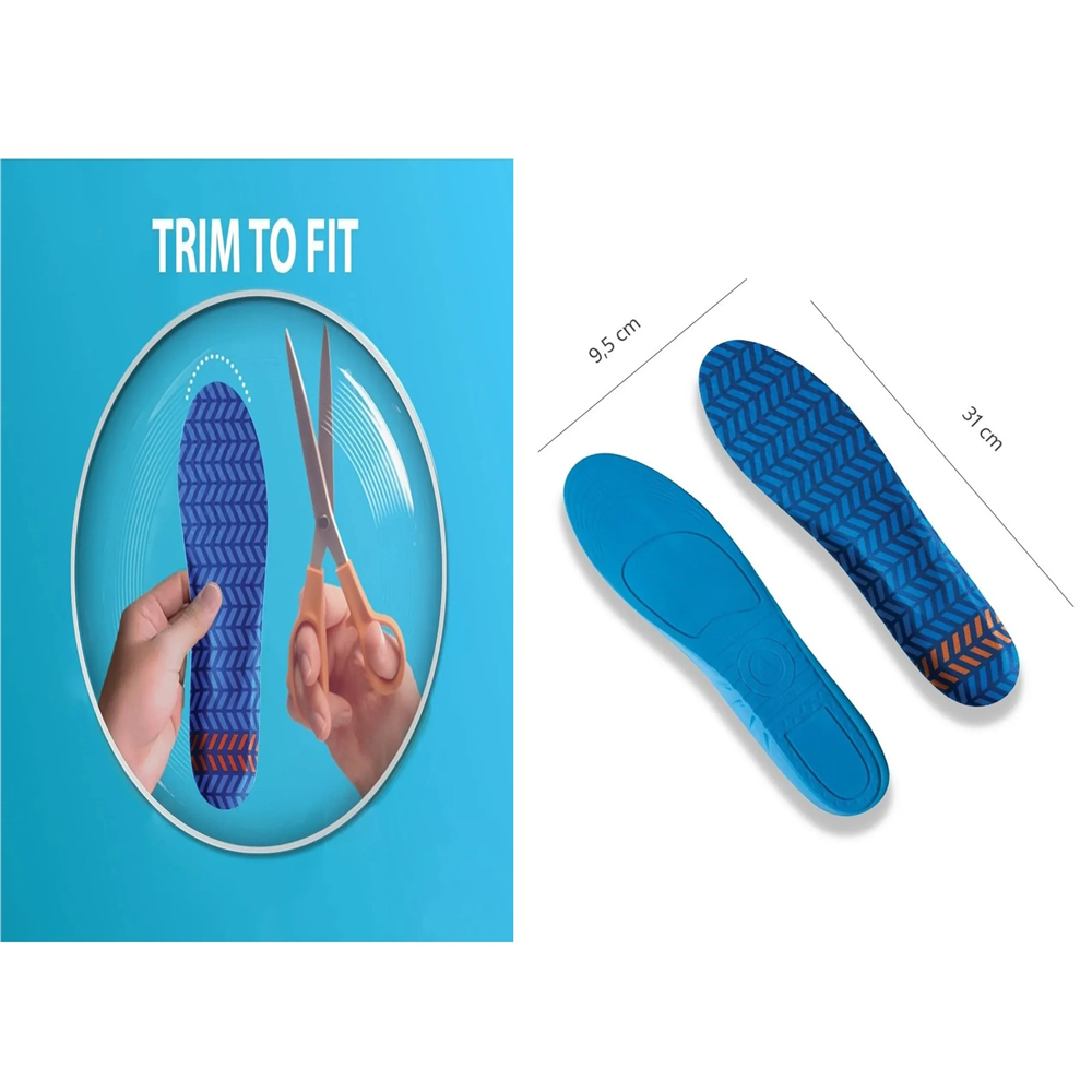 Memory Foam Darbe Emici, Ark Destekli, Erkek İş Ayakkabısı Tabanlığı 184-MM
