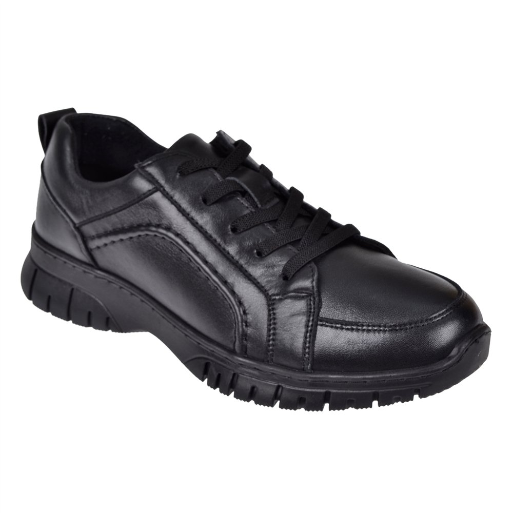 New Diamond Hakiki Deri Comfort Kadın Ayakkabı ND-25620 SİYAH