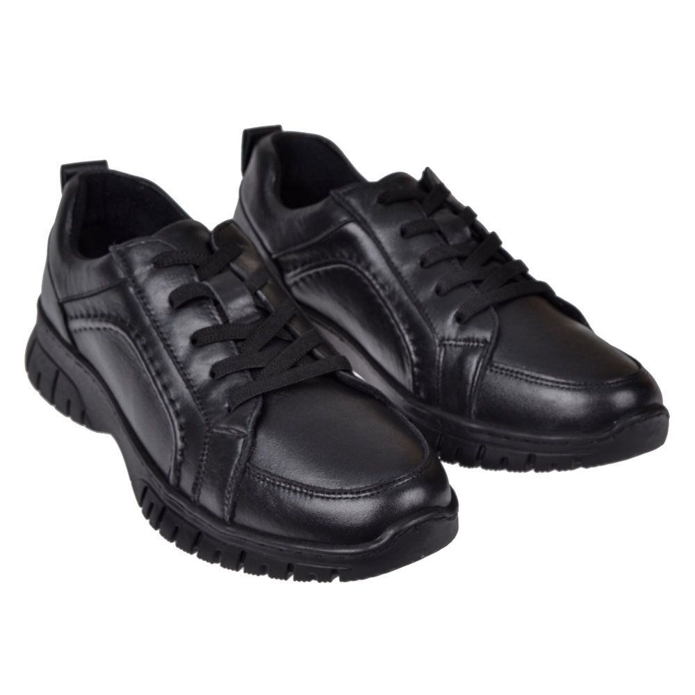 New Diamond Hakiki Deri Comfort Kadın Ayakkabı ND-25620 SİYAH