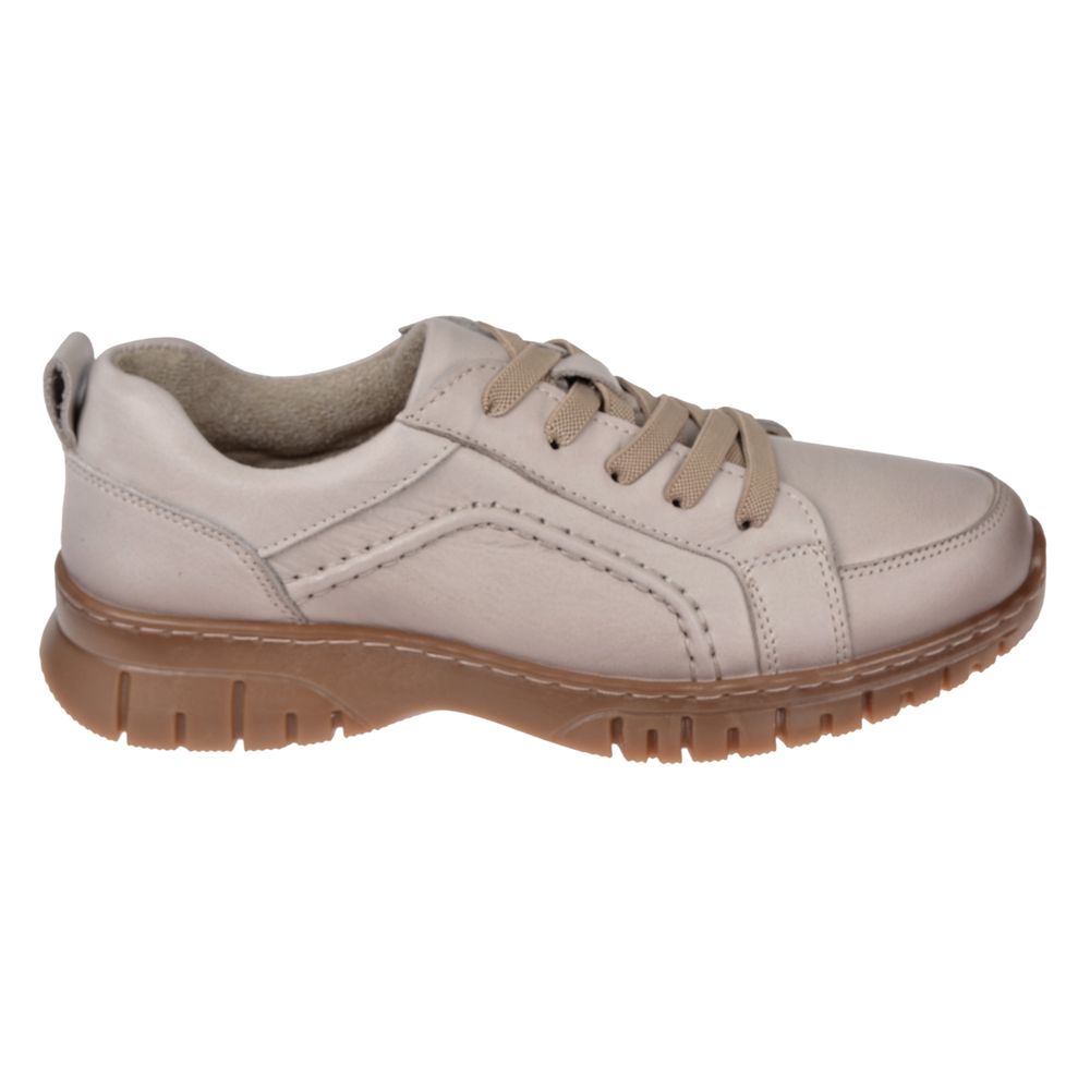 New Diamond Hakiki Deri Comfort Kadın Ayakkabı ND-25620 SİLVER
