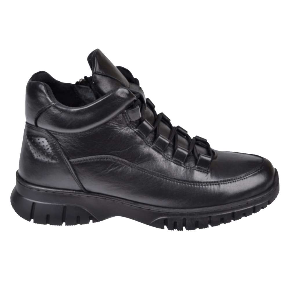 New Diamond Hakiki Deri Comfort Kısa Kadın Bot ND-25604 SİYAH