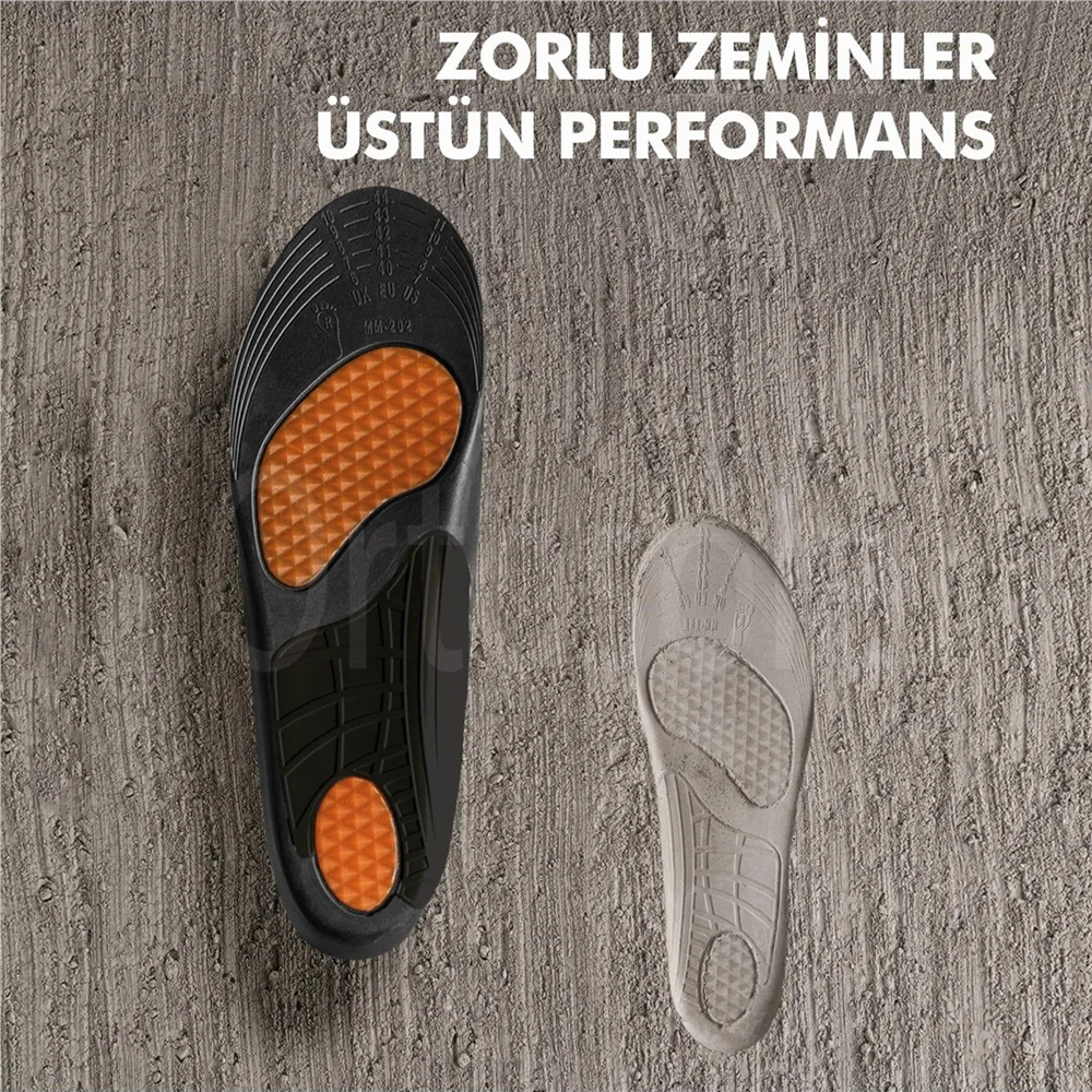 Ortosole Ark Ve Jel Destekli ,Zorlu Arazi Ve Tırmanışlar İçin Ortopedik Erkek Tabanlık 202-MM   STANDART