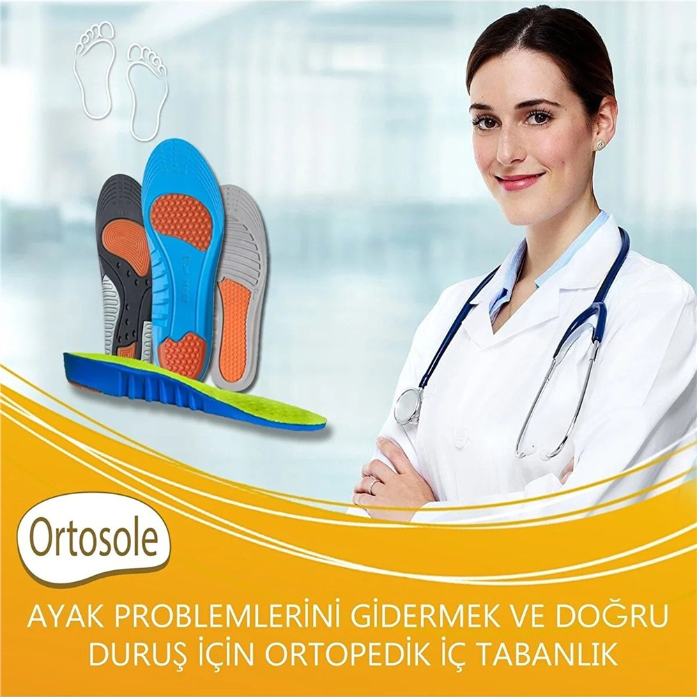 Ortosole Darbe Emici Memory Foam Çocuk Ayakkabı Tabanlığı 205-MK-