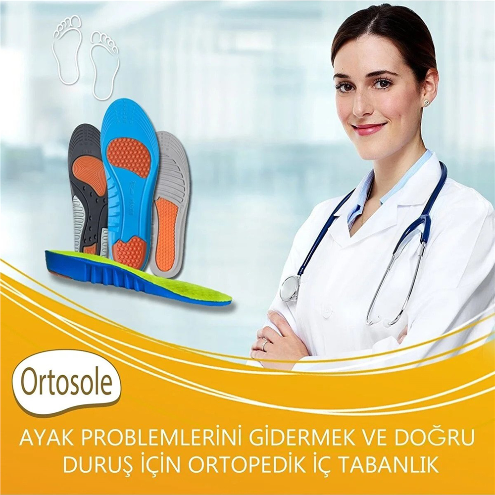 Ortosole Ortopedik Memory Foam Çocuk Ayakkabı Tabanlığı 204-MK-