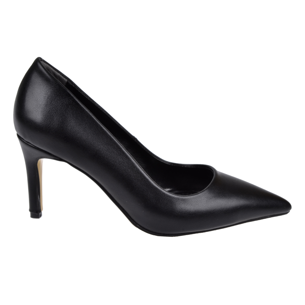Pullman 8 Cm İnce Topuk Kadın Stiletto PL-89GV SİYAH CİLT