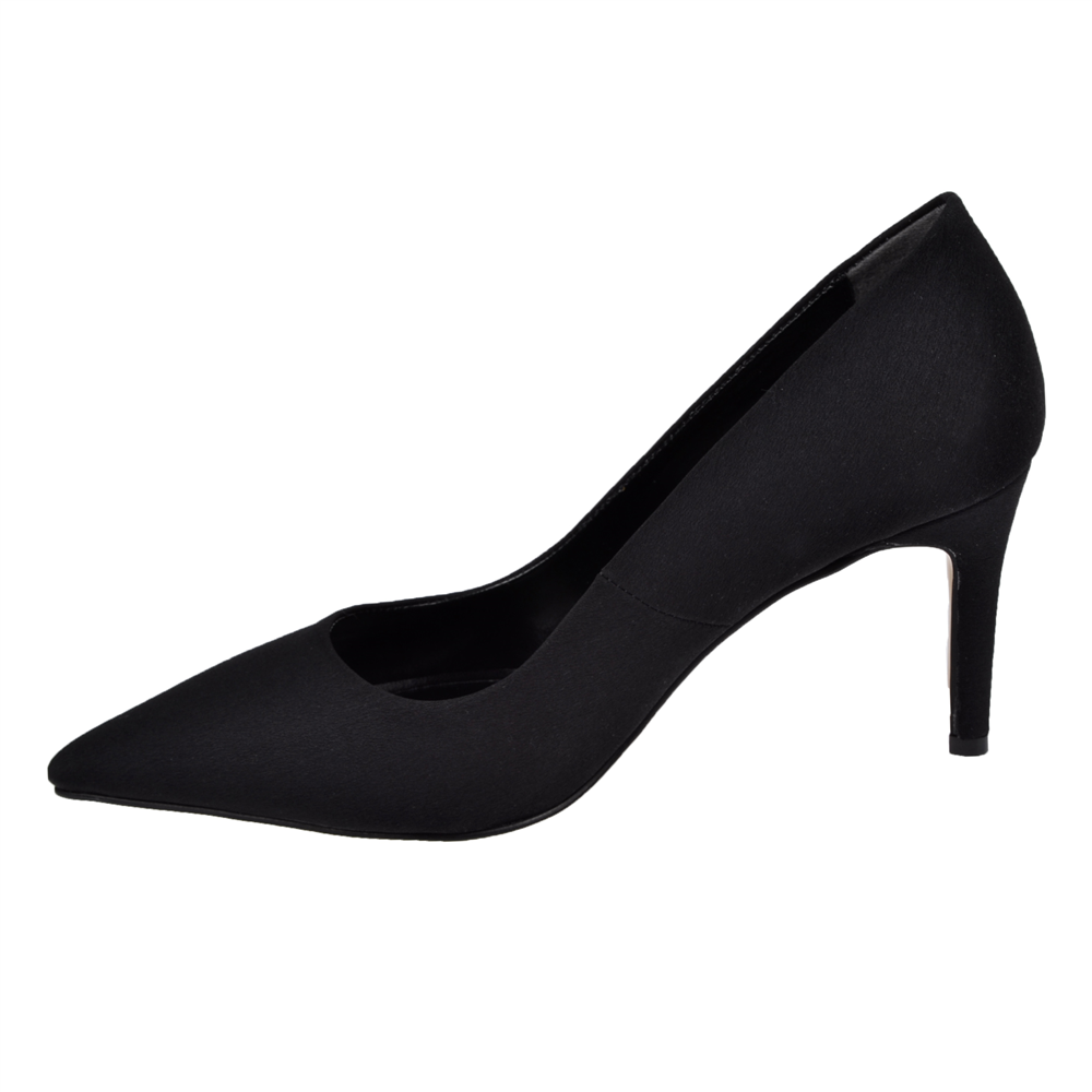 Pullman 8 Cm İnce Topuk Kadın Stiletto PL-89GV SİYAH SATEN