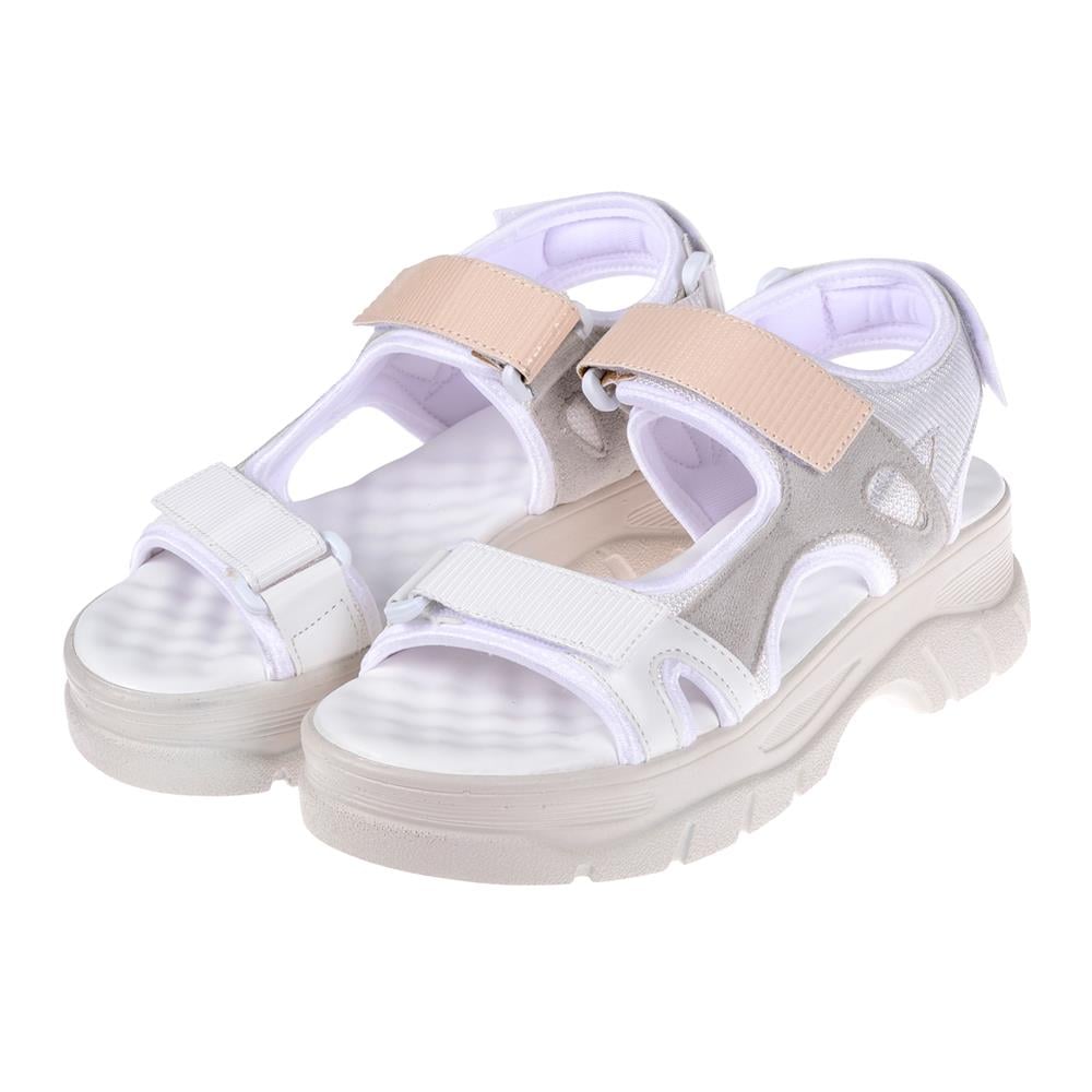 Pullman Cırtlı Comfort Kadın Sandalet SMS-4740   BEYAZ