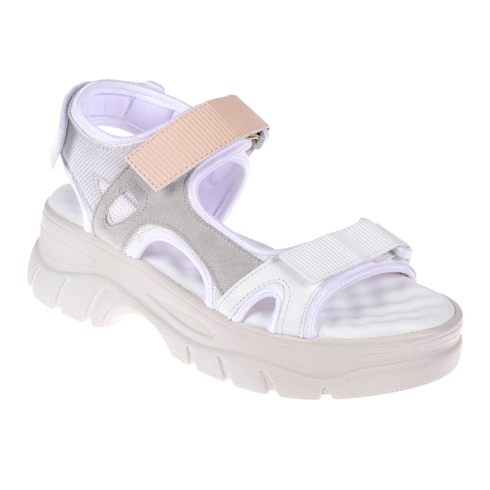 Pullman Cırtlı Comfort Kadın Sandalet SMS-4740   BEYAZ