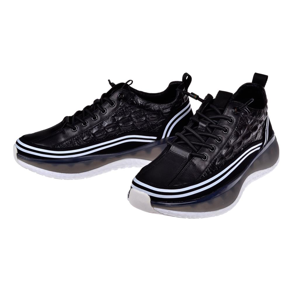 Pullman Deri Günlük Erkek Spor Ayakkabı Sneaker GJ-5001   SİYAH
