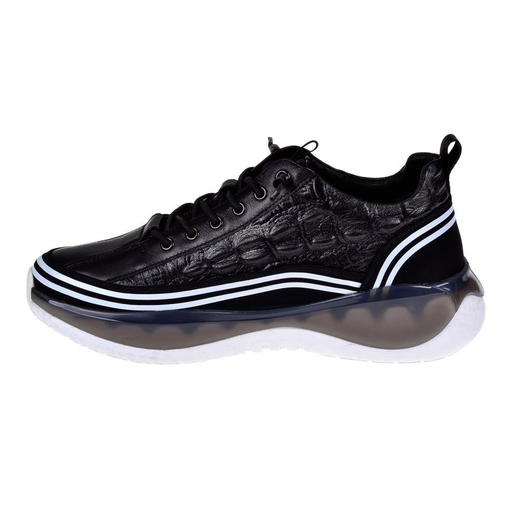 Pullman Deri Günlük Erkek Spor Ayakkabı Sneaker GJ-5001   SİYAH