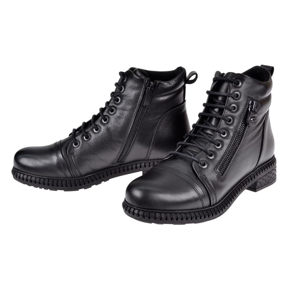 Pullman Hakiki Deri Bilek Boyu Kadın Bot SK-20911   SİYAH