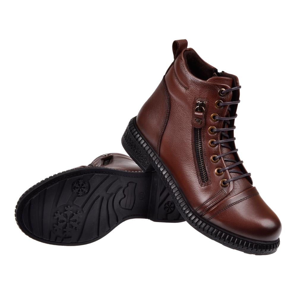 Pullman Hakiki Deri Bilek Boyu Kadın Bot SK-20911   TABA