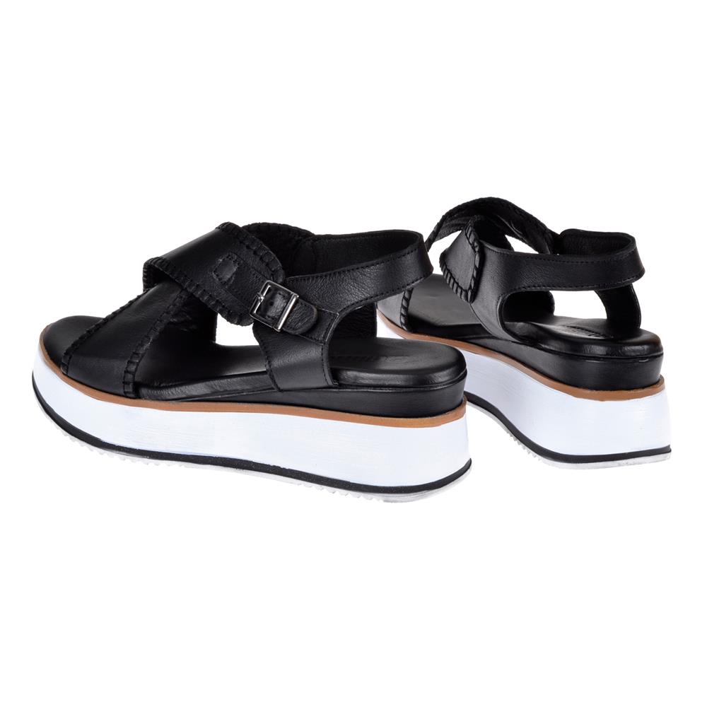 Pullman Hakiki Deri Çift Tabanlı Kadın Sanadalet PLM-1232   SİYAH