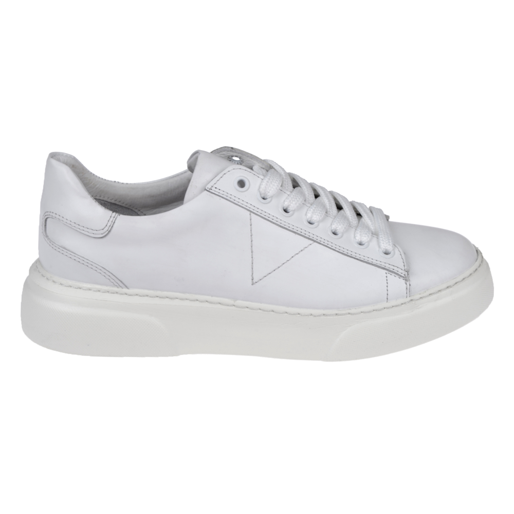 Pullman Hakiki Deri Erkek Spor Ayakkabı Sneaker PLM-111 BEYAZ