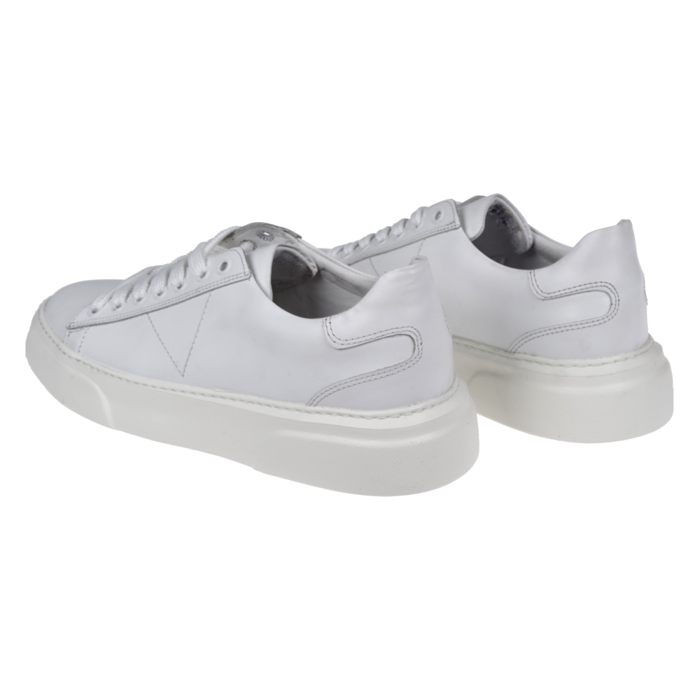 Pullman Hakiki Deri Erkek Spor Ayakkabı Sneaker PLM-111 BEYAZ