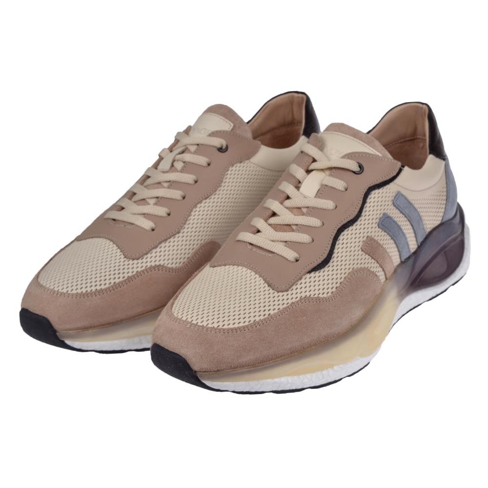 Pullman Hakiki Deri Erkek Spor Ayakkabı Sneaker VOY-6705   BEJ