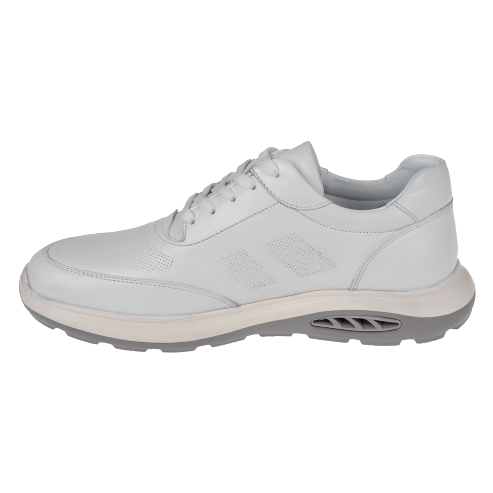Pullman Hakiki Deri Erkek Spor Ayakkabı Sneaker MOD-5825   BEYAZ