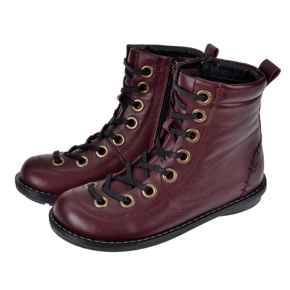 Pullman Hakiki Deri Günlük Kadın Bot PLM-34431   BORDO